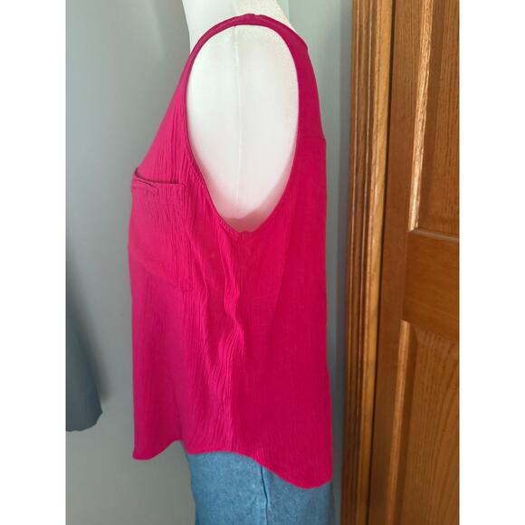 Vintage Sportables 100% Rayon Tank Top Size Small - Picture 3 of 7